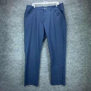 Public‎ Rec Pants Mens 38 Blue Performance Stretch Travel Golf Chino Dealmaker